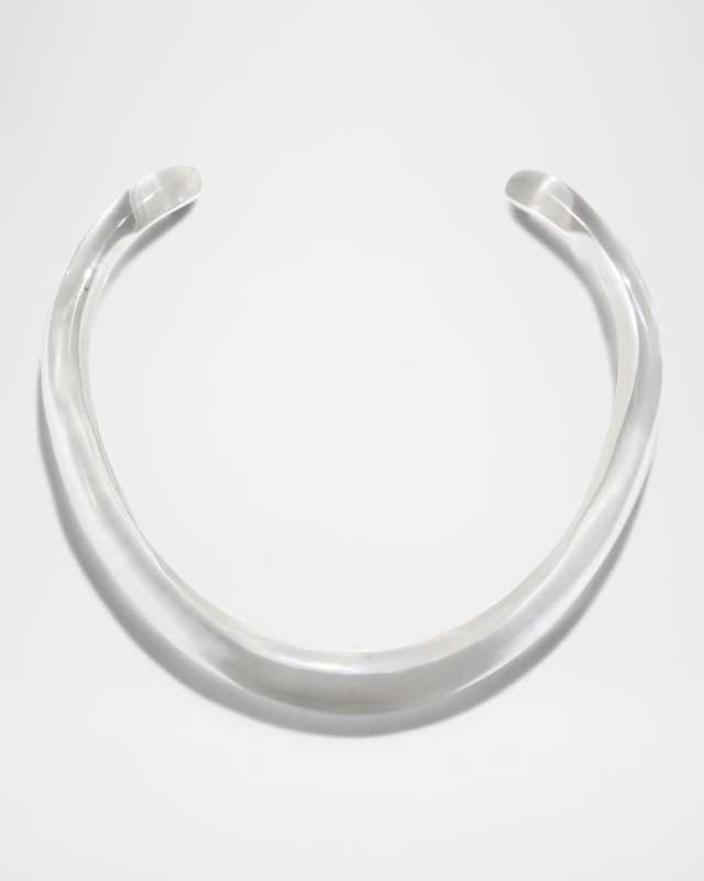 Liquid Lucite Collar Necklace